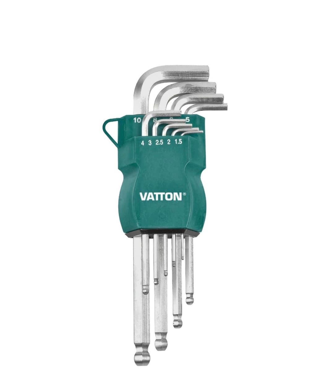 JUEGO LLAVE ALLEN VATTON CR-V EXTRA LARGA 9 PIEZAS