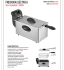 Freidora inox. Regulador de temperatura. Con termostato. Tapa antisalpicaduras. Cuerpo acero inox. imagen 2