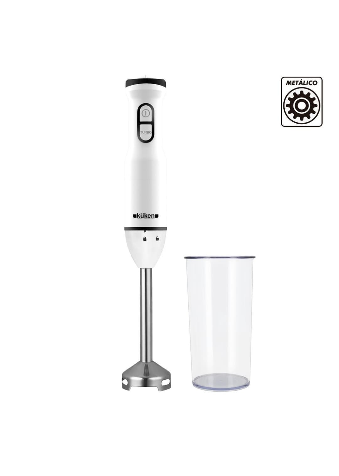BATIDORA BRAZO 750W CON VASO PLÁSTICO 800ML KUKEN