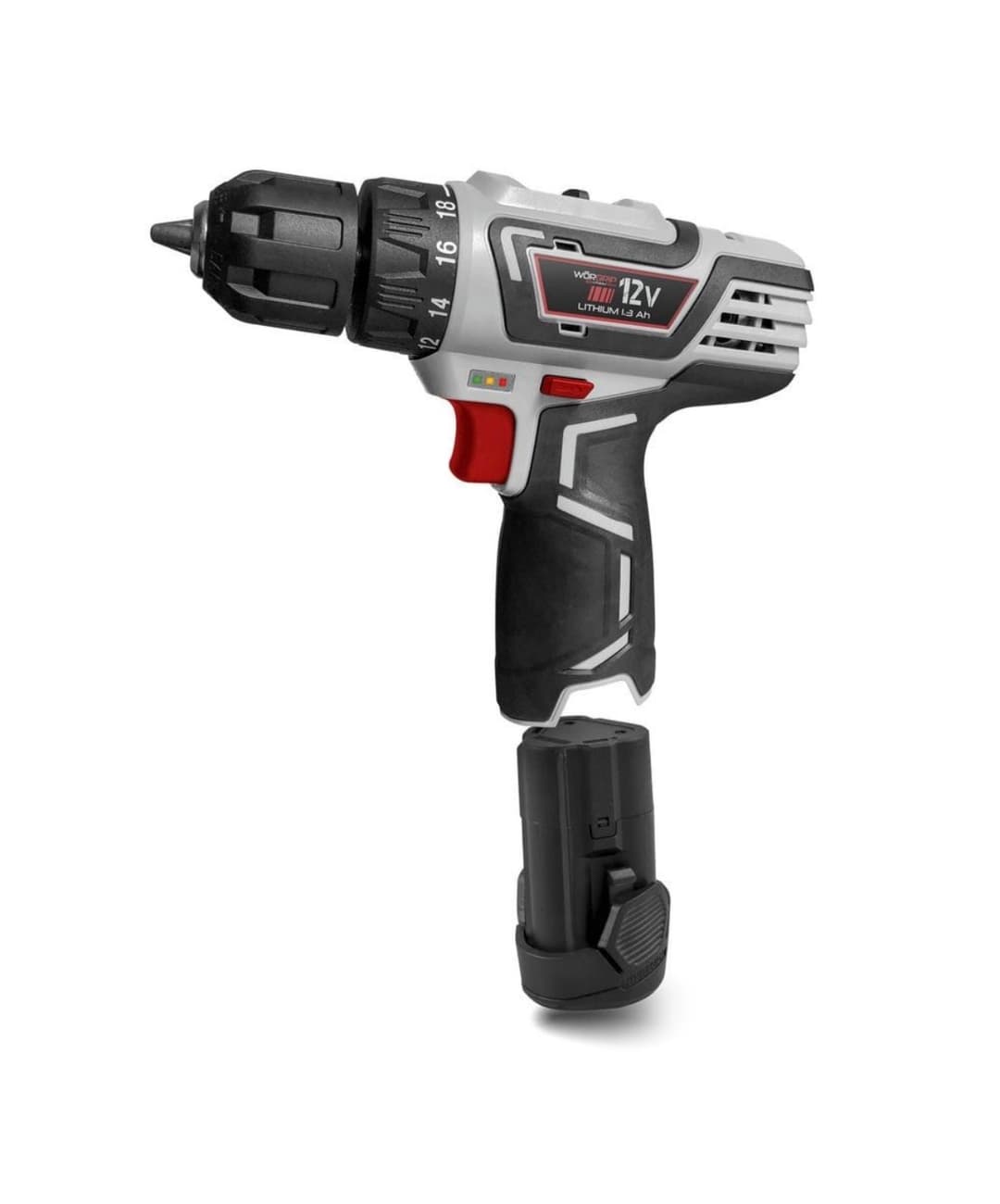 TALADRO ATORNILLADOR WORGRIP 12V BATERÍA 1.3AH